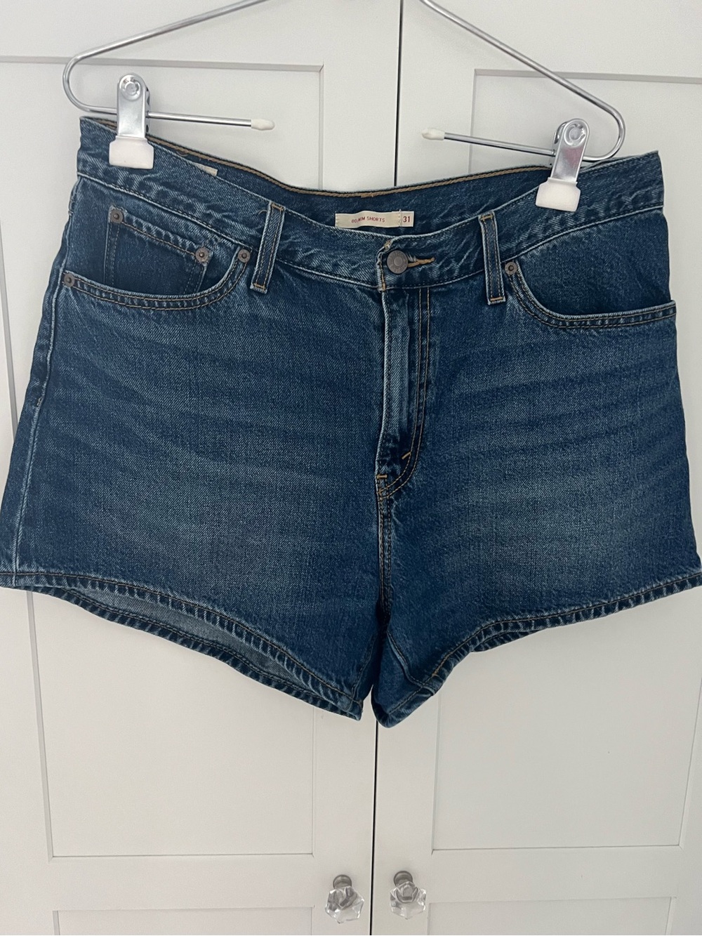Levi’s 80S MOM SHORTS High-Rise Blue Denim women’s sz 31 - Picture 5 of 13